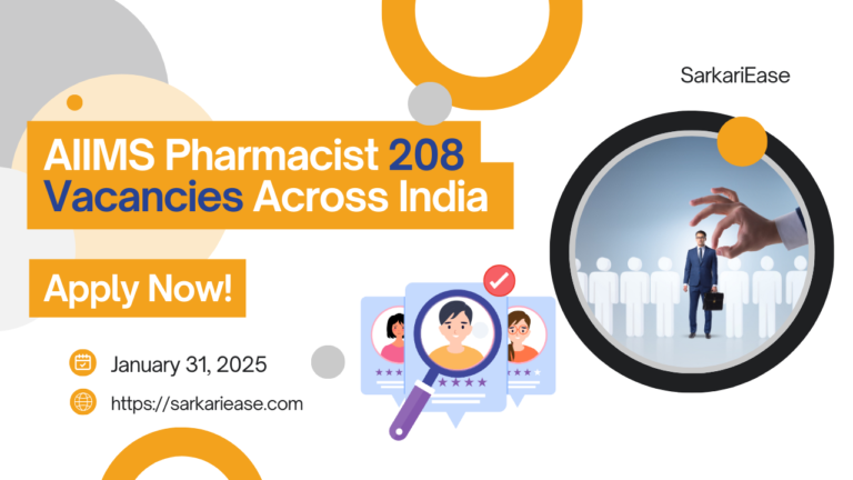 AIIMS Pharmacist Recruitment