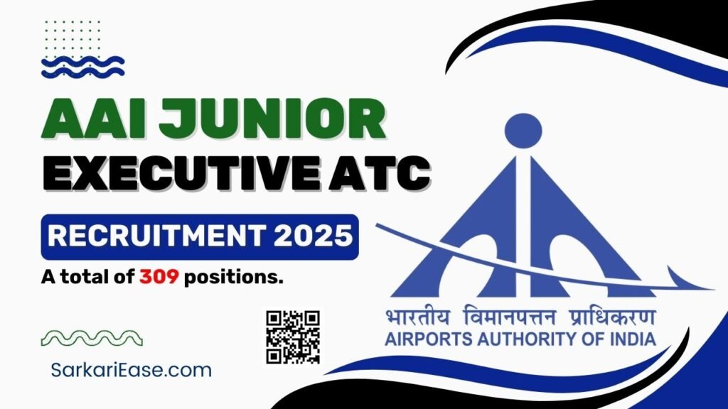 AAI Junior Executive ATC Recruitment 2025
