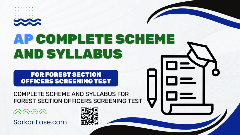 Scheme and Syllabus for Forest Section Officers Screening Test