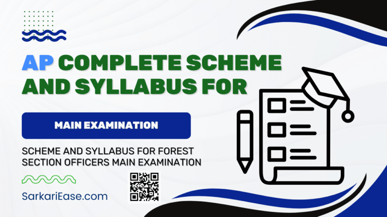 AP Complete Scheme and Syllabus for Main Examination