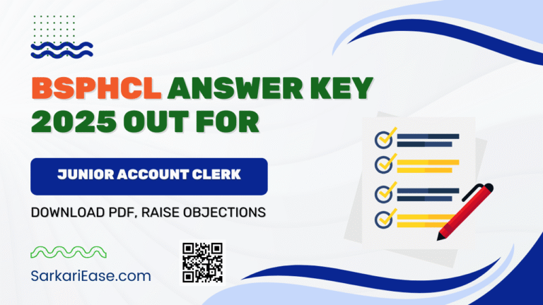BSPHCL Answer Key 2025