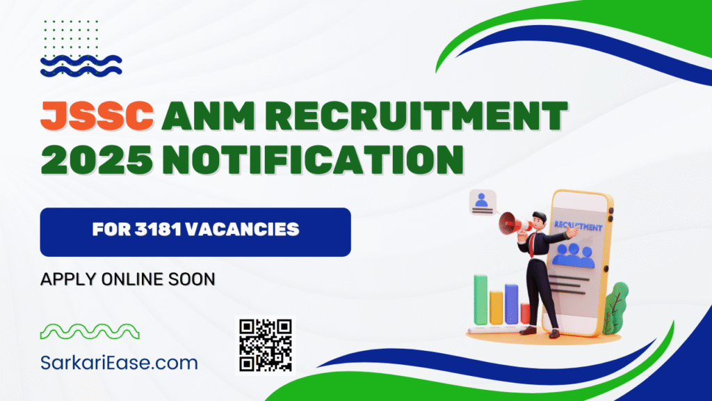 JSSC ANM Recruitment 2025 Notification Out