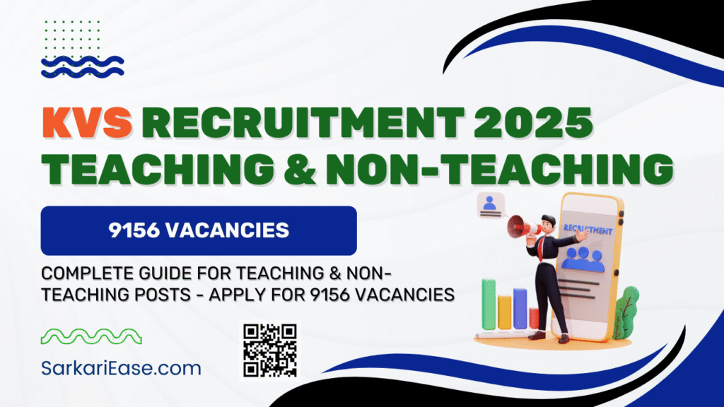 KVS Recruitment 2025 Teaching & Non-Teaching