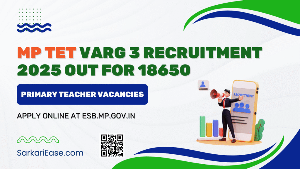 MP TET Varg 3 Recruitment 2025
