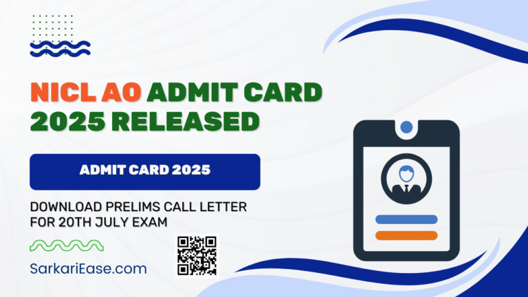 NICL AO Admit Card 2025