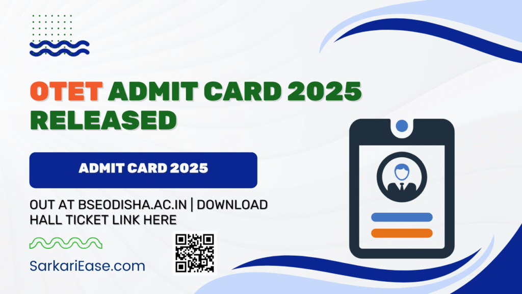 OTET Admit Card 2025