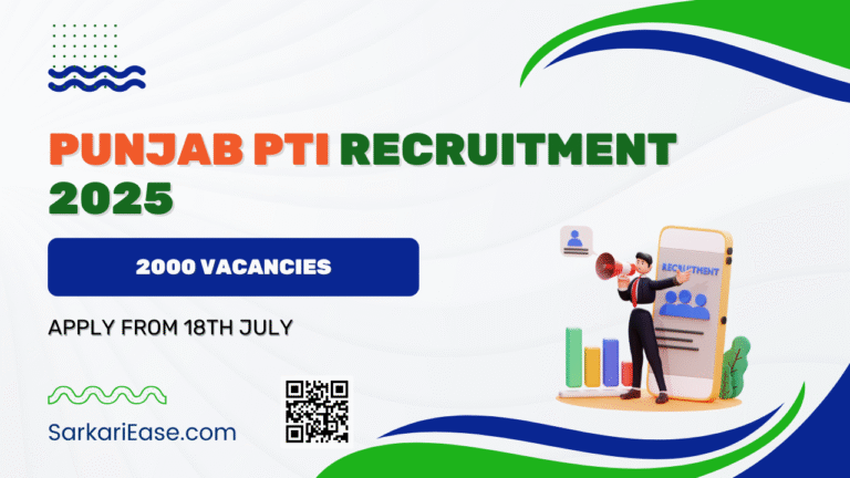 Punjab PTI Recruitment 2025