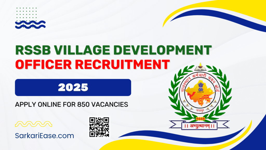 RSSB Village Development Officer Recruitment 2025