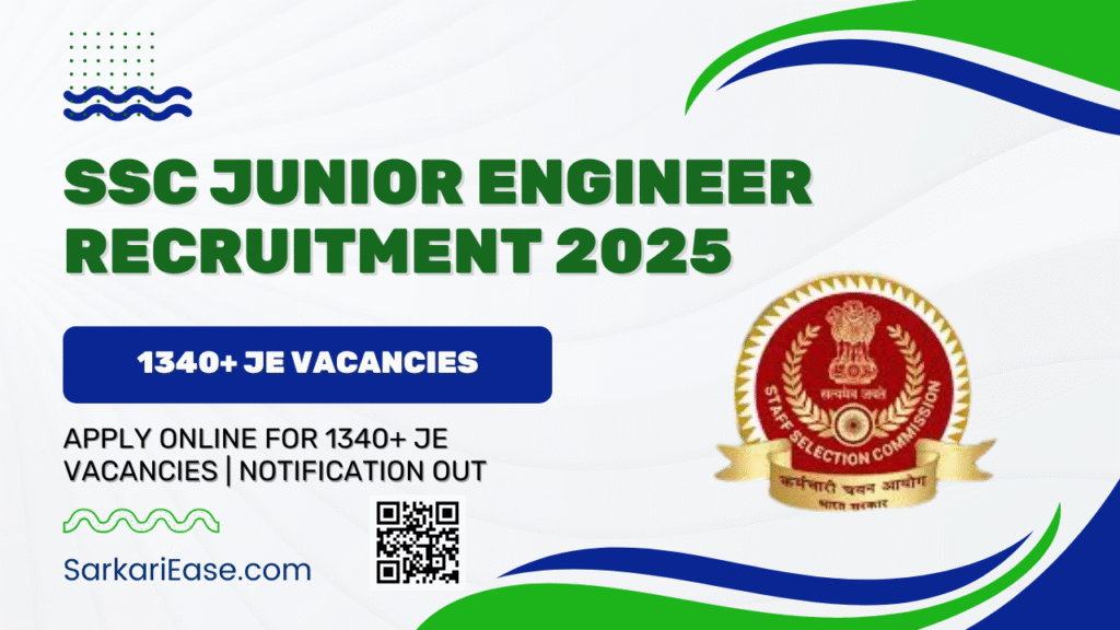 SSC Junior Engineer Recruitment 2025