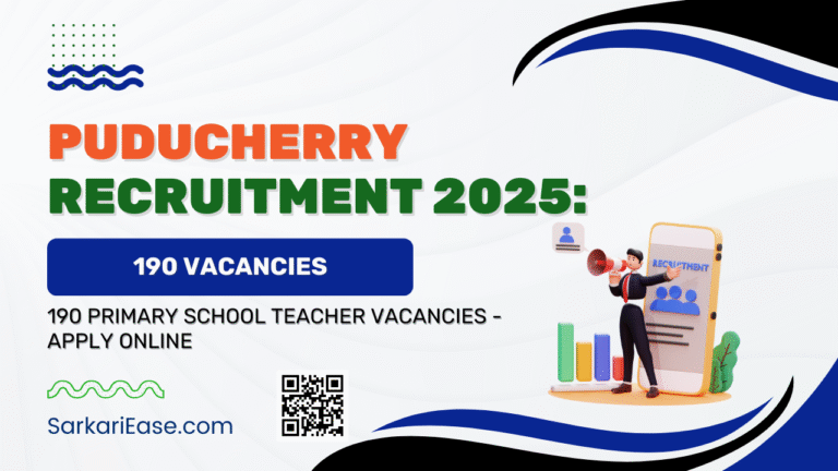 Puducherry Recruitment 2025