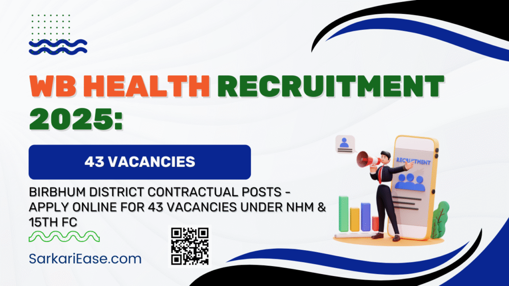 WB Health Recruitment 2025: