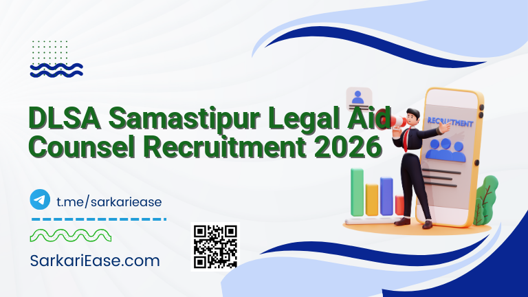 DLSA Samastipur Legal Aid Counsel Recruitment 2026