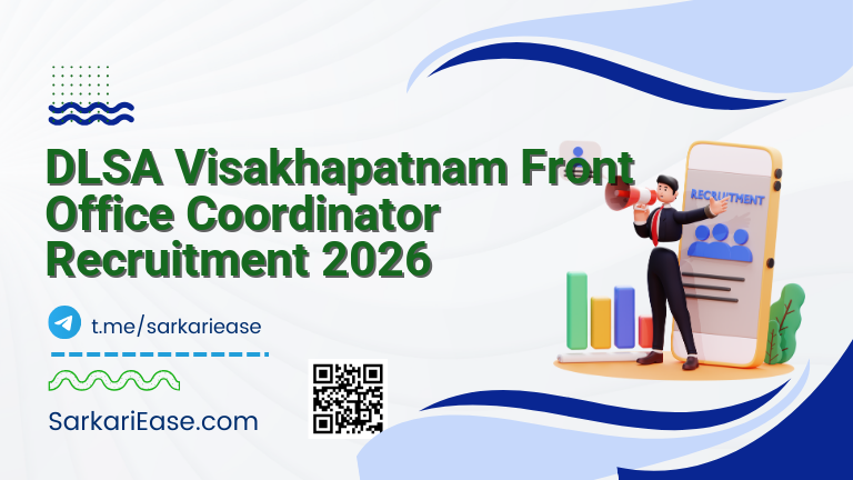 DLSA Visakhapatnam Front Office Coordinator Recruitment 2026