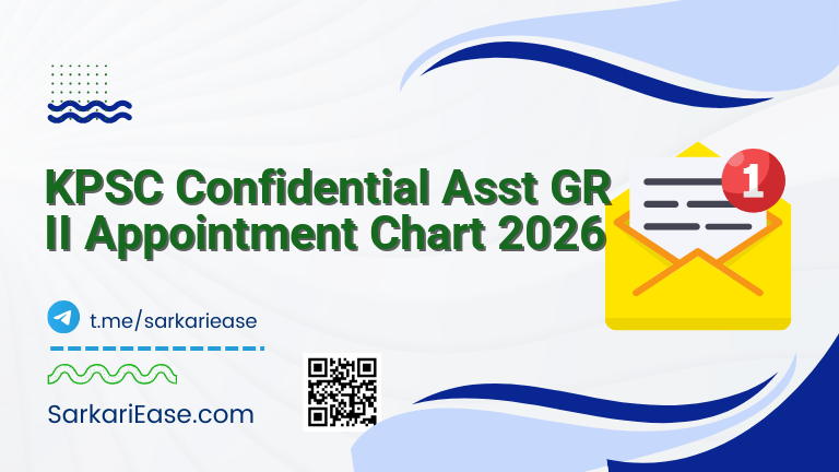 KPSC Confidential Asst GR II Appointment Chart 2026