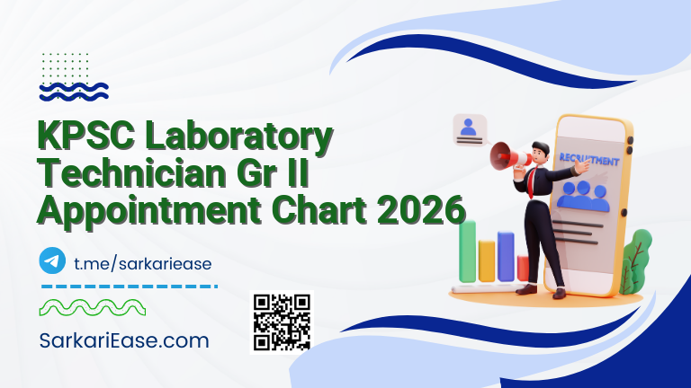 KPSC Laboratory Technician Gr II Appointment Chart 2026