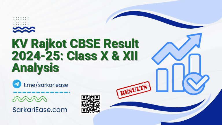 KV Rajkot CBSE Result 2024-25: Class X & XII Analysis