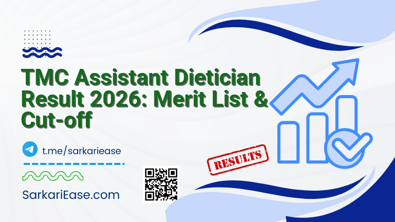 TMC Assistant Dietician Result 2026: Merit List & Cut-off