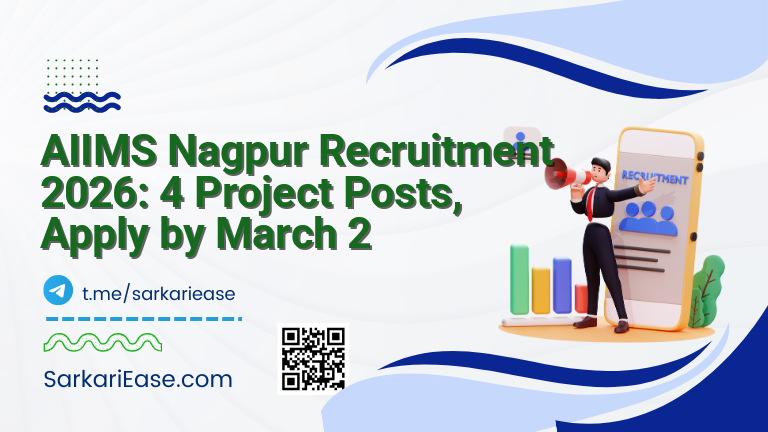 AIIMS Nagpur Recruitment 2026: 4 Project Posts, Apply by March 2