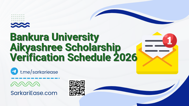 Bankura University Aikyashree Scholarship Verification Schedule 2026