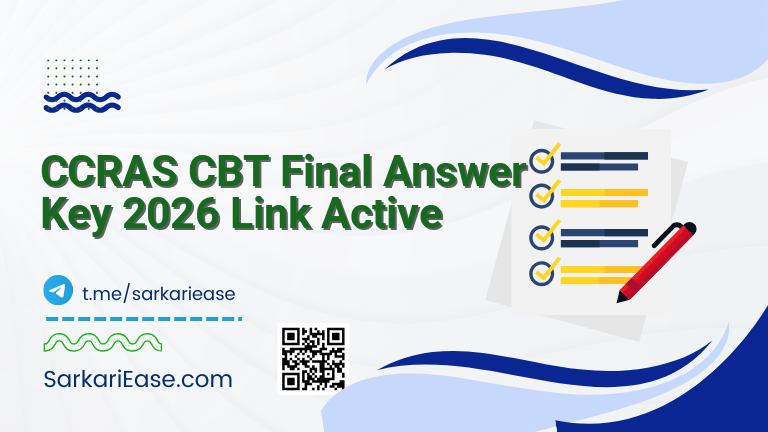 CCRAS CBT Final Answer Key 2026 Link Active