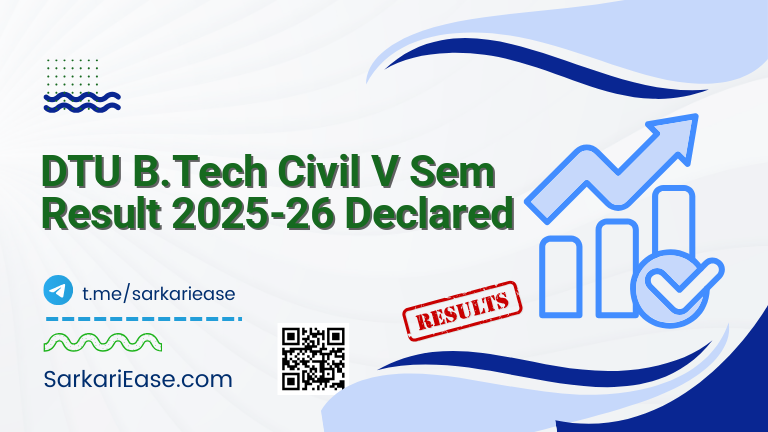 DTU B.Tech Civil V Sem Result 2025-26 Declared