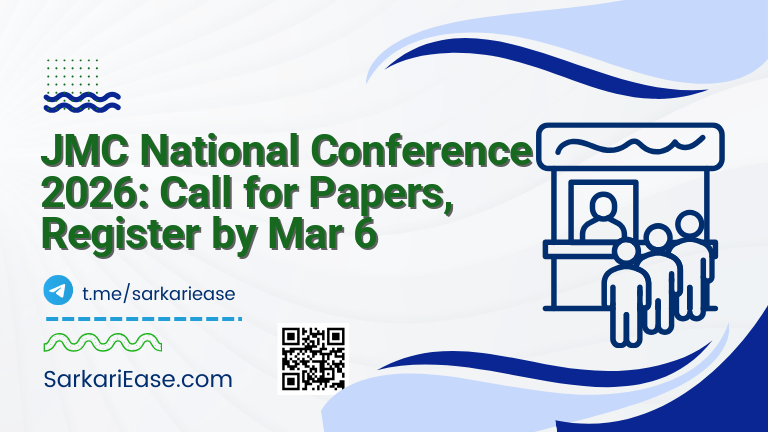 JMC National Conference 2026: Call for Papers, Register by Mar 6