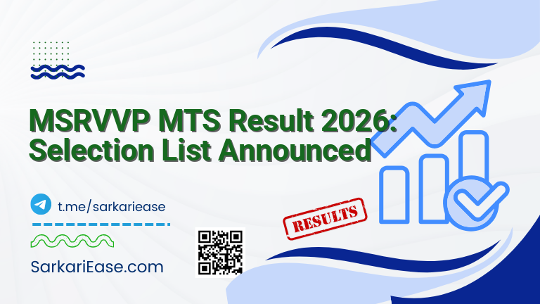 MSRVVP MTS Result 2026: Selection List Announced