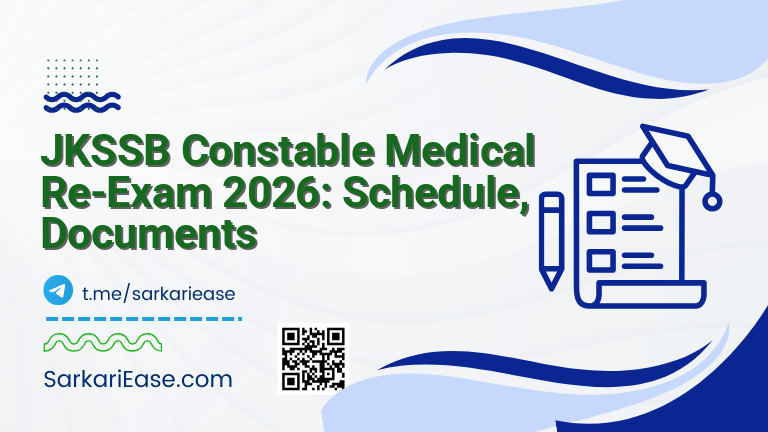 JKSSB Constable Medical Re-Exam 2026: Schedule, Documents