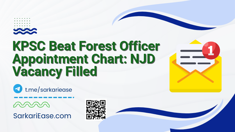 KPSC Beat Forest Officer Appointment Chart: NJD Vacancy Filled