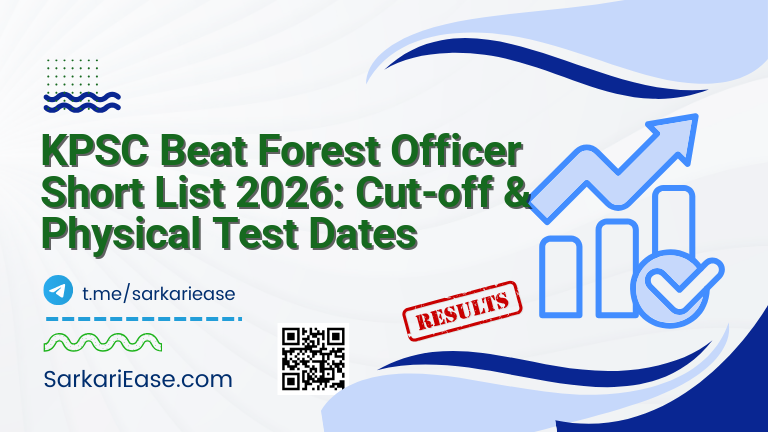 KPSC Beat Forest Officer Short List 2026: Cut-off & Physical Test Dates