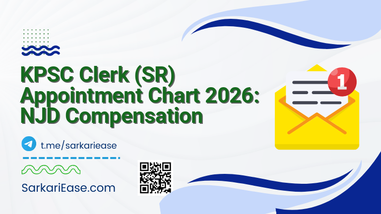 KPSC Clerk (SR) Appointment Chart 2026: NJD Compensation
