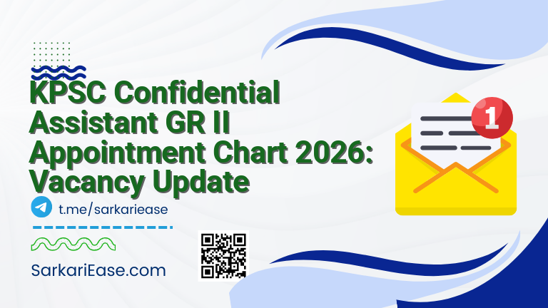 KPSC Confidential Assistant GR II Appointment Chart 2026: Vacancy Update