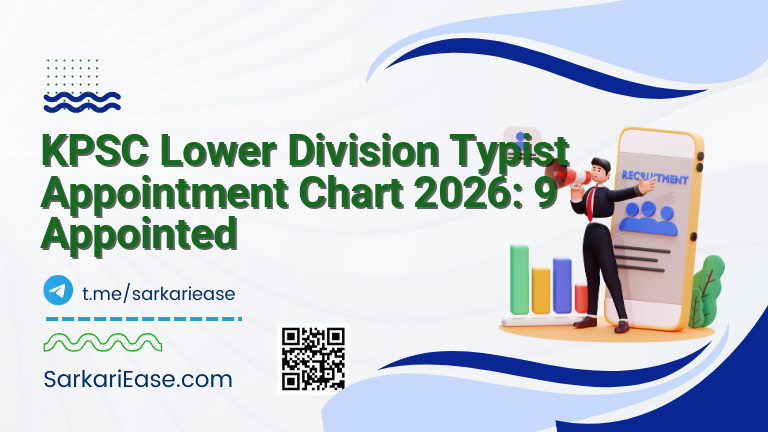 KPSC Lower Division Typist Appointment Chart 2026: 9 Appointed