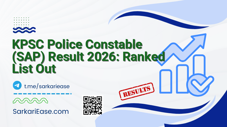 KPSC Police Constable (SAP) Result 2026: Ranked List Out