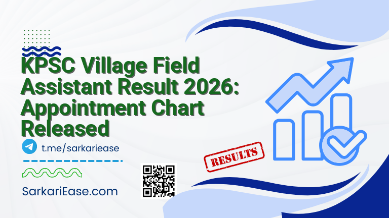 KPSC Village Field Assistant Result 2026: Appointment Chart Released