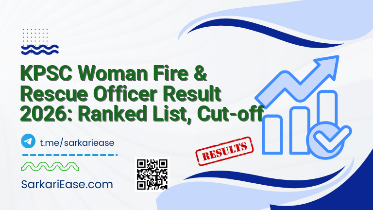 KPSC Woman Fire & Rescue Officer Result 2026: Ranked List, Cut-off