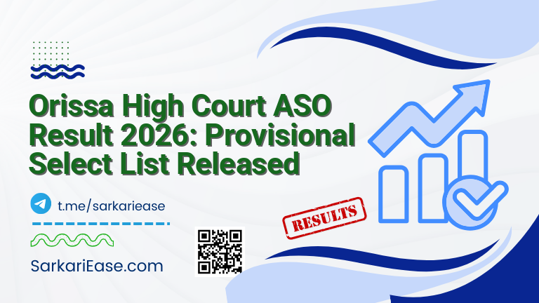 Orissa High Court ASO Result 2026: Provisional Select List Released