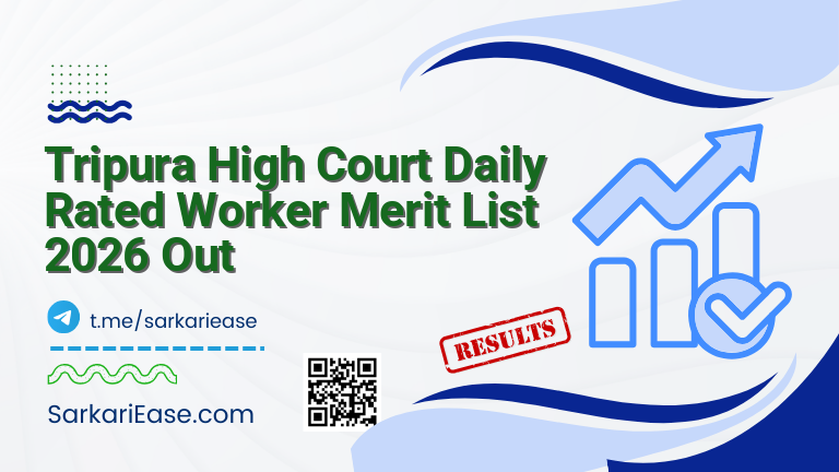 Tripura High Court Daily Rated Worker Merit List 2026 Out
