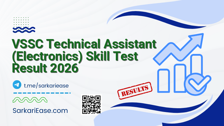 VSSC Technical Assistant (Electronics) Skill Test Result 2026