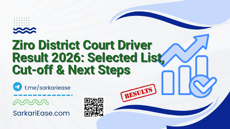 Ziro District Court Driver Result 2026: Selected List, Cut-off & Next Steps