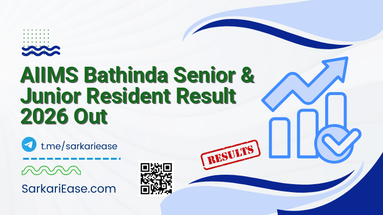AIIMS Bathinda Senior & Junior Resident Result 2026 Out