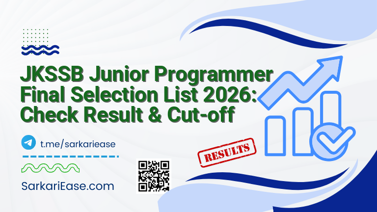 JKSSB Junior Programmer Final Selection List 2026: Check Result & Cut-off