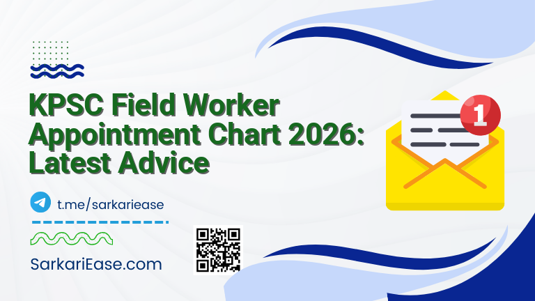 KPSC Field Worker Appointment Chart 2026: Latest Advice