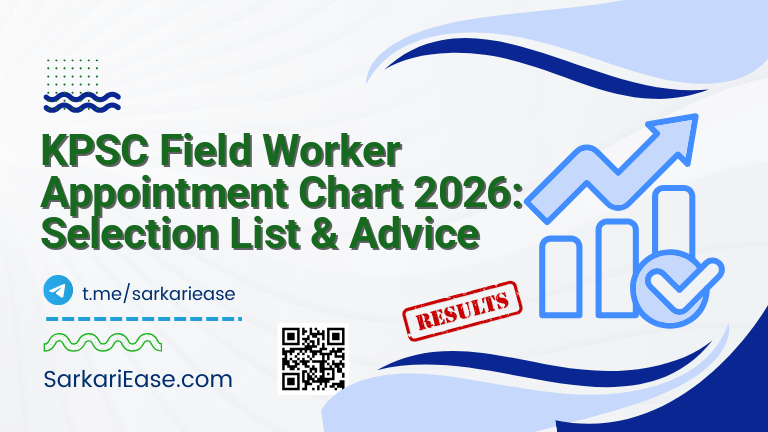 KPSC Field Worker Appointment Chart 2026: Selection List & Advice