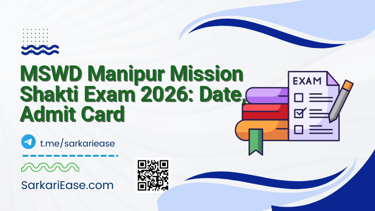 MSWD Manipur Mission Shakti Exam 2026: Date, Admit Card
