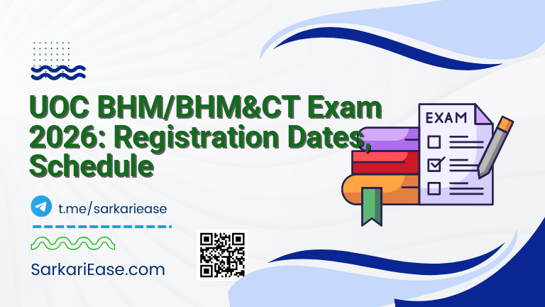 UOC BHM/BHM&CT Exam 2026: Registration Dates, Schedule