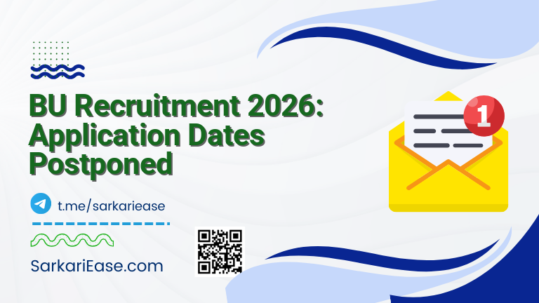 BU Recruitment 2026: Application Dates Postponed