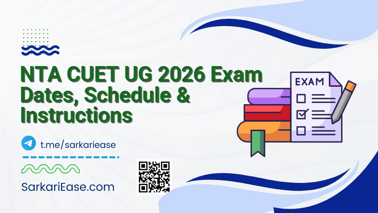 NTA CUET UG 2026 Exam Dates, Schedule & Instructions