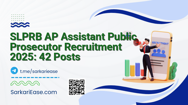 SLPRB AP Assistant Public Prosecutor Recruitment 2025: 42 Posts